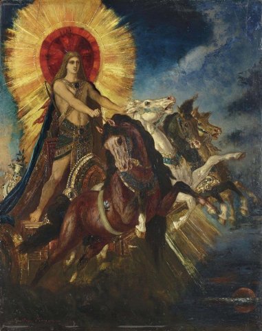 Chariot of Apollo (c.1880). Gustave Moreau (French, 1826-1898).