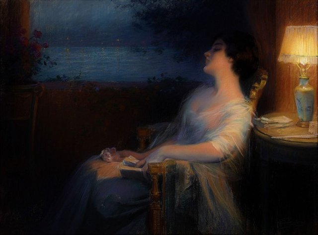The Murmur of the Sea. Delphin Enjolras (French, 1857-1945).