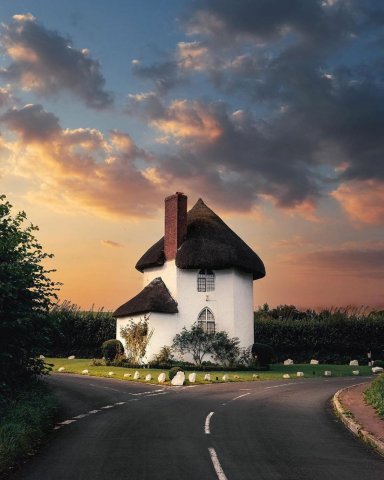 The Round House at Stanton Drew, England.
