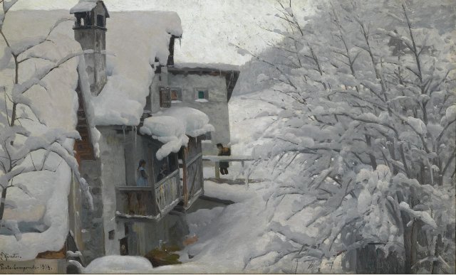 Ponte-Campovasto (1914). Peder Mørk Mønsted (Danish, 1859-1941).