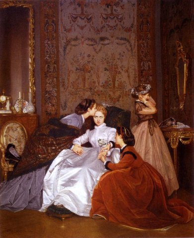 The Reluctant Bride (1866). Auguste Toulmouche (French, 1829-1890).