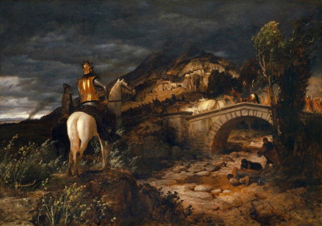 The March of the Goths (1881). Arnold Böcklin (Swiss, 1827-1901).