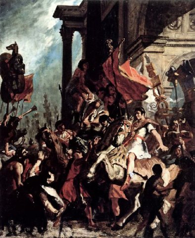 The Justice of Trajan, 1840. Eugène Delacroix (French, 1798-1863).