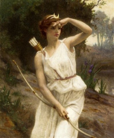 Diana the Huntress. Guillaume Seignac (French, 1870-1924).