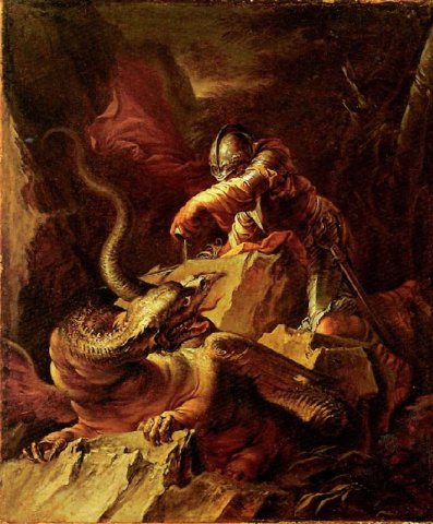Jason Charming the Dragon, c. 1665-70. Salvator Rosa (Italian, 1615-1673).