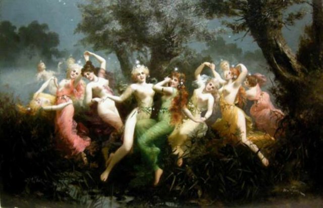 Moritz Stifter (Austrian 1857-1905) - Èlfenreigen (Elven Round)