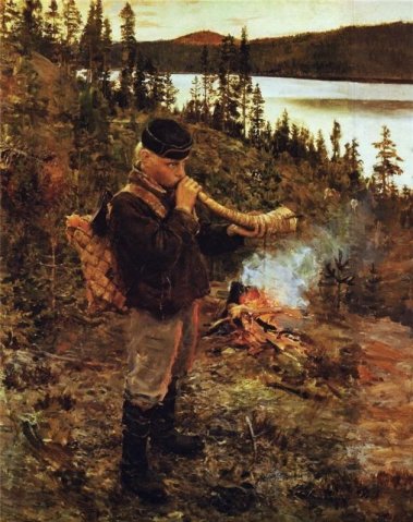 Shepherd Boy from Paanajärvi (1892). Akseli Gallen-Kallela (Finnish, 1865-1931).