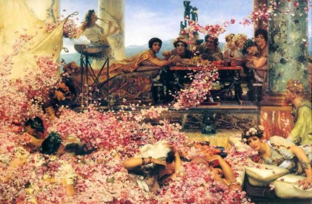 The Roses of Heliogabalus (1888). Lawrence Alma-Tadema (Dutch, 1836-1912).