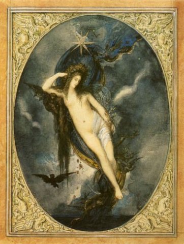 Night, 1880. Gustave Moreau (French, 1826-1898).