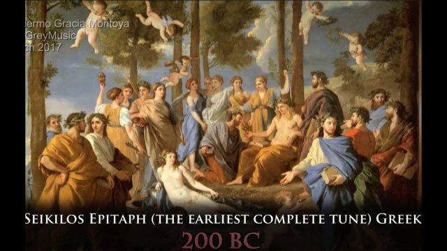 https://youtu.be/mGfOHoun0OQ
This is the oldest known musical composition