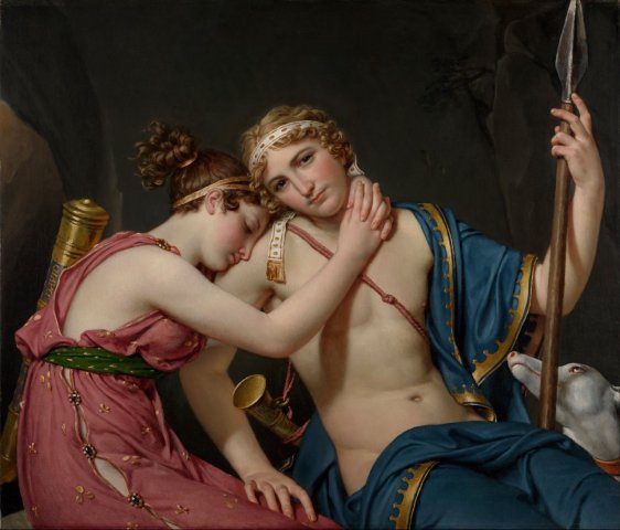 The Farewell of Telemachus and Eucharis. Jacques-Louis David (French, 1748-1825).