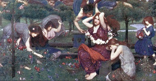 Flora and the Zephyrs, 1898. John William Waterhouse (English, 1849-1917).