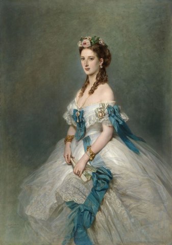 Queen Alexandra (1844-1925) When Princess of Wales (1864). Franz Xaver Winterhalter (German, 1805-1873).
