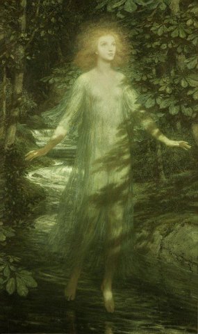 The Moon Maiden (1923). Francis Bernard Dicksee (British, 1853-1928).
