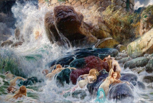 The Grave of Achilles. Adolf Hiremy-Hirschl (Hungarian, 1860-1933).