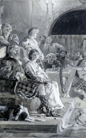 Illustration for 'The Legend of Montrose', 1893. Herbert James Draper (English, 1863-1920).