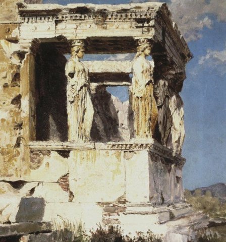 Vasily Polenov (Russian, 1844-1927), was noted for his landscapes. Born to an archaeologist father and artist-illustrator mother, Polenov's lifetime travels included Greece and the Middle East.
1. Er