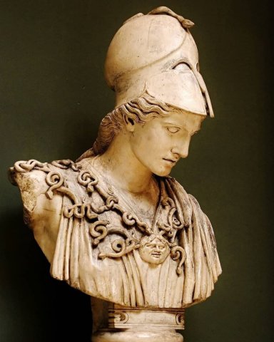 Cast of Colossal Bust of Athena Velletri. Original - Greek
450-400 BCE.