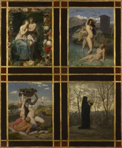 The Four Seasons (1850). Henry Picou (French, 1824-1895).