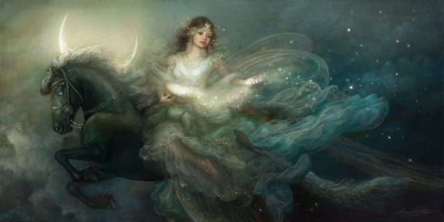 Herald of the Night. Annie Stegg (Contemporary American artist).