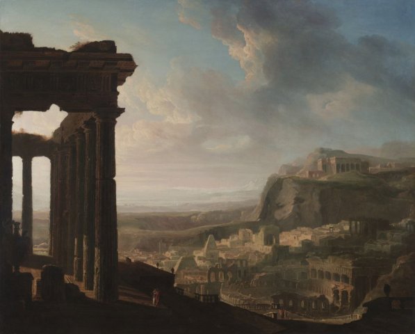 Ruins of an Ancient City (c. 1810-1820). John Martin (English, 1789-1854).