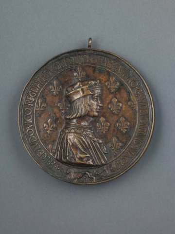 Medal, Louis XII and Anne of Brittany, Nicholas Leclerc, 1499.