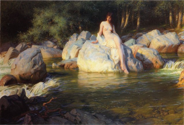 The Kelpie, c. 1913. Herbert James Draper (English, 1863-1920).