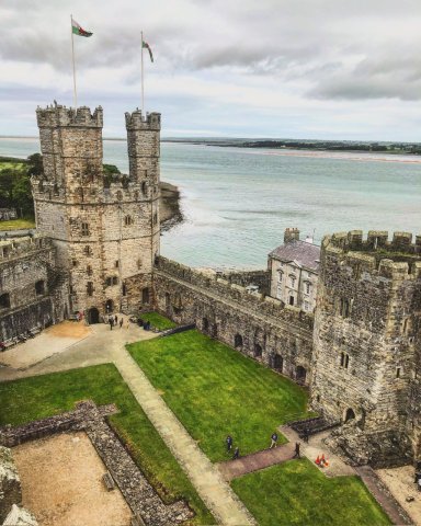 Caernarfon Castle, Wales.