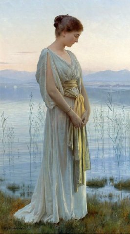 Lake Painting. Max Nonnenbruch (German, 1857-1922).