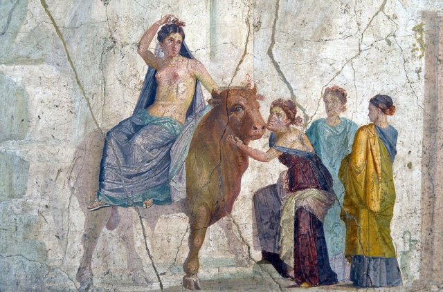 Europa and the Bull Fresco, Pompeii (1st Century BCE).