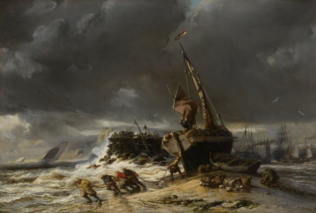 Low Tide (1861). Eugène Isabey (French, 1803-1886).