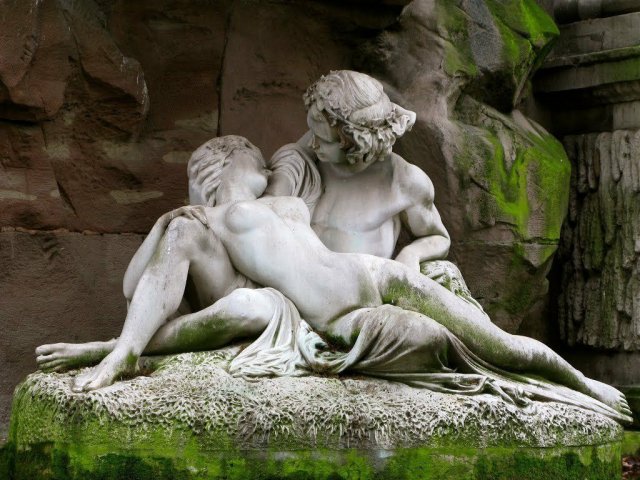 Acis and Galatea Found Out by Polyphemus (1866), of the Medici Fountain, by Auguste Ottin (1811-1890)
