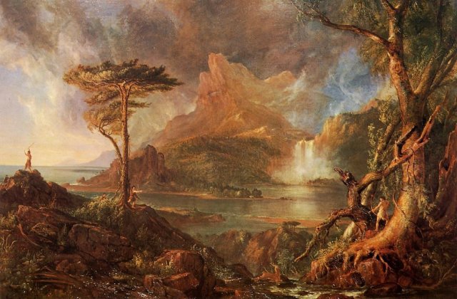A Wild Scene, 1832. Thomas Cole (English-American, 1801-1848).