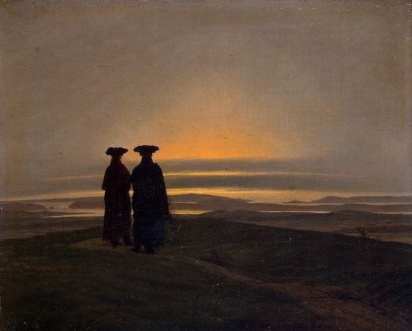 Sunset. Caspar David Friedrich (German, 1774-1840).