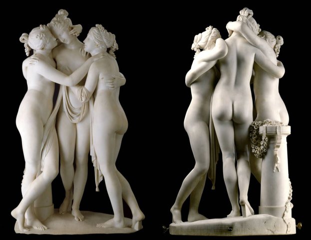 The Three Graces (c.1814-17). Antonio Canova (Italian, 1757-1822).