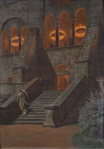 Cinderella: The Feast at the Castle (c. 1900). Franz Hein (1863-1927).