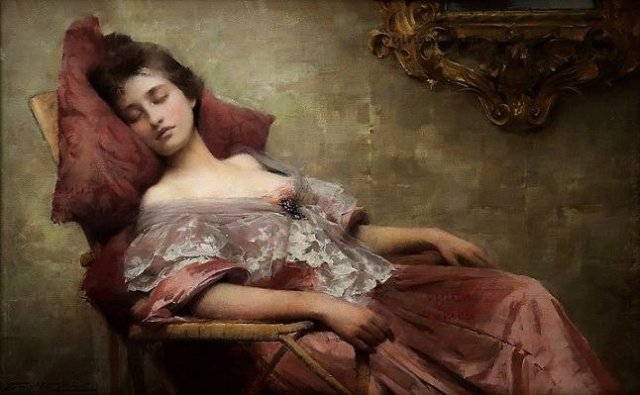 Asleep (1902). Samuel Melton Fisher (English, 1859-1939).