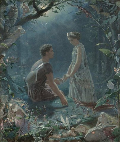 “Hermia and Lysander”
John Simmons (British), 1870