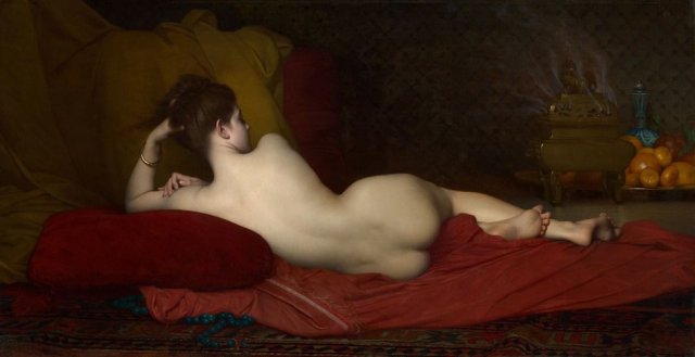 Odalisque, 1874. Jules Joseph Lefebvre (French, 1836-1911).