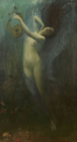 La mort de Sapho (The Death of Sappho) (1896). Charles Amable Lenoir (French, 1860-1926).