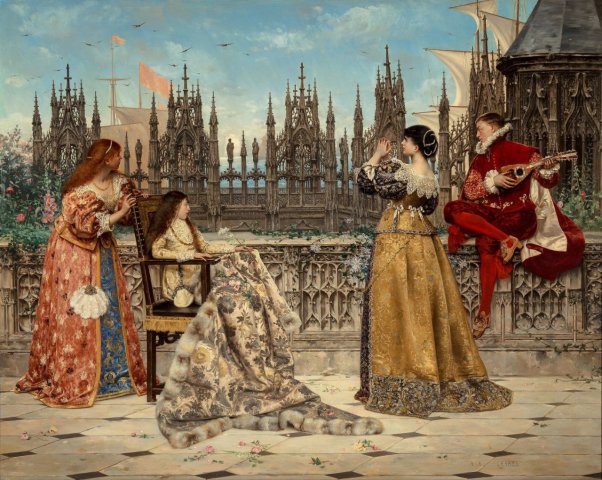 The Return of the Fleet (c. 1870).
Adolphe Alexandre Lesrel (French, 1839-1929).