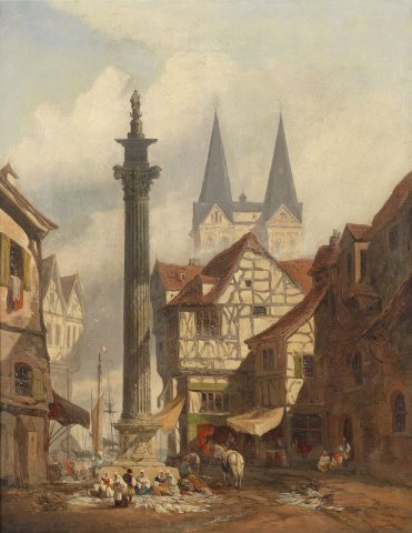 Cityscape. George Clarkson Stanfield (English, 1828 - 1878)