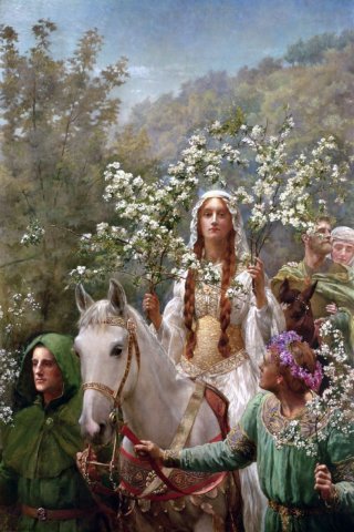 Queen Guinevre's Maying (1900).
John Collier (British, 1850-1934).