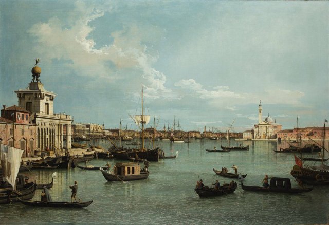 Venice: The Bacino di San Marco from the Canale della Giudecca, c. 1735-44. Canaletto (Italian, 1697-1768).