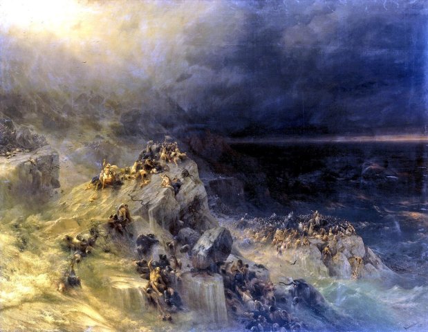 Deluge. Ivan Aivazovsky (Russian, 1817-1900)