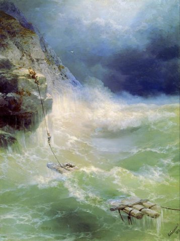 Surf (1897). Ivan Aivazovski (Russian, 1817-1900).