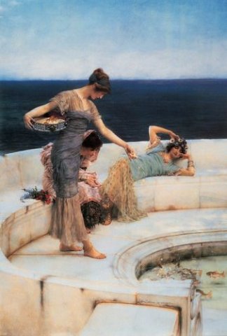 Silver Favourites, 1903. Lawrence Alma-Tadema (Dutch, 1836-1912).