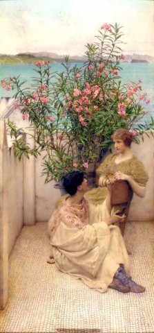 Courtship. Lawrence Alma-Tadema (Dutch, 1836-1912).