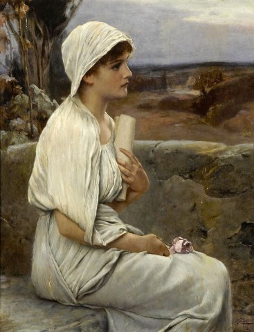 Hypathia (c. 1900). Alfred Seifert (Czech-German, 1850-1901).