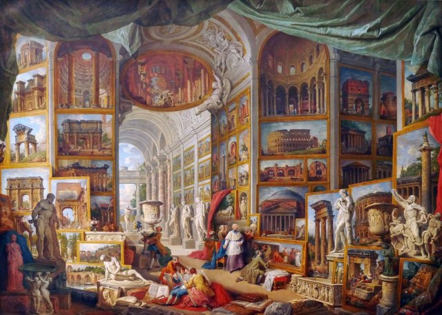 Gallery of Views of Ancient Rome (1758). Giovanni Paolo Panini (Italian, 1691-1765).